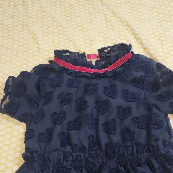 Teared blue heart dress by OshKosh, size 5 - Picture 2 of 5